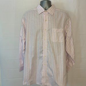 Tommy Bahama Long Sleeve Pink Striped Men's XL
